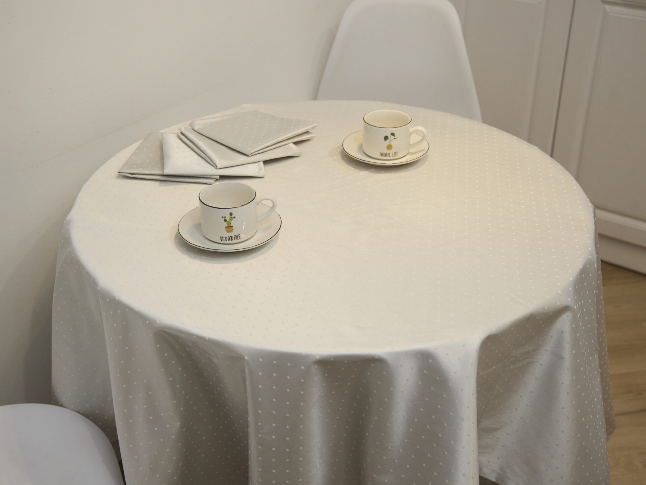 СКАТЕРТЬ рогожка СЕРЕБРО