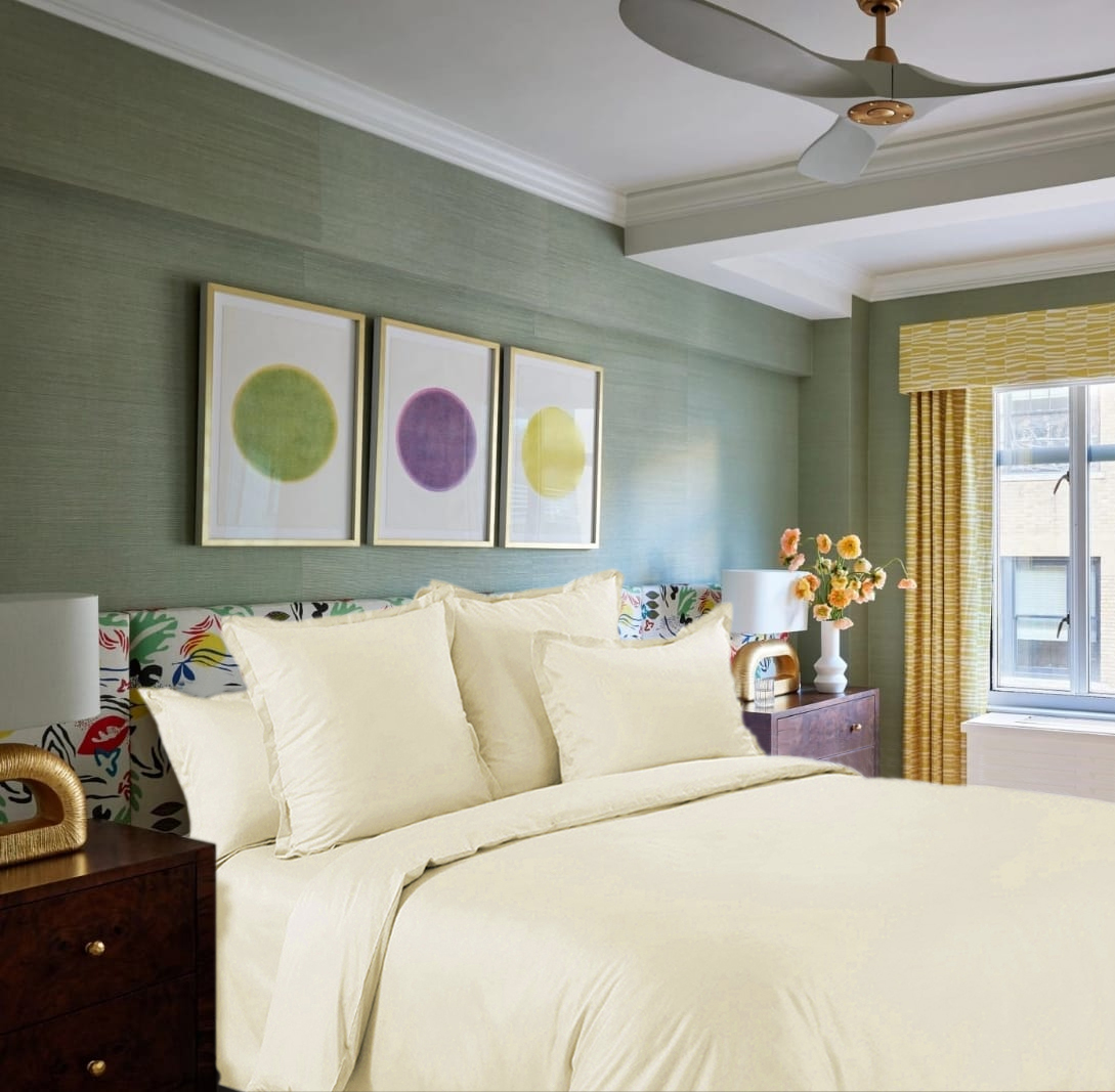 Комплект постельного белья Сатин гладкокрашеный АНИСОВЫЙ